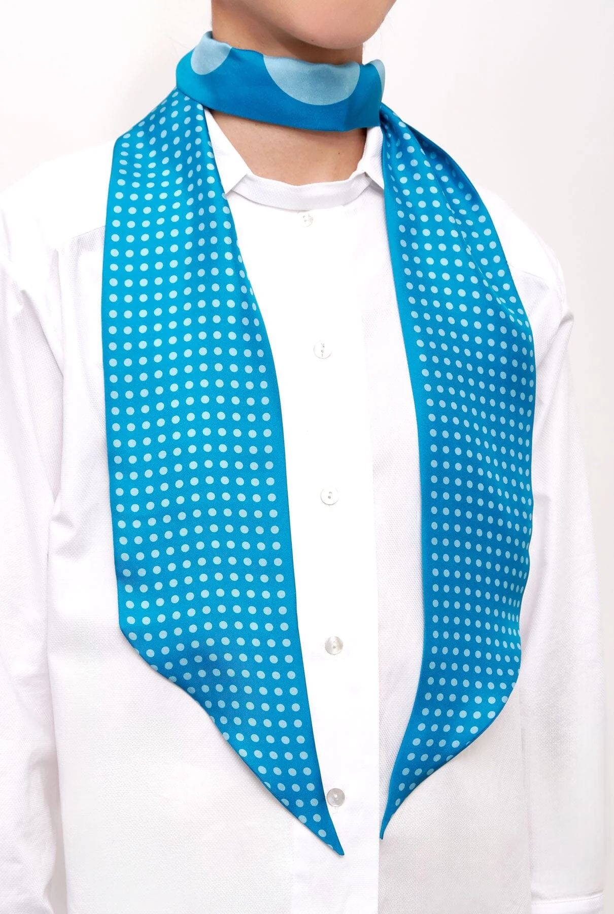 Lola scarf turquoise - Imagen 2